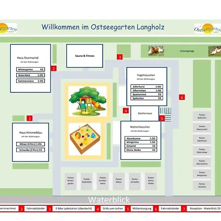 Apartamento Ostseegarten Langholz - Ostwind 6-8pers *
