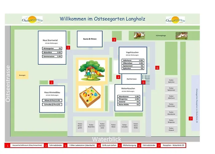 Apartamento Ostseegarten Langholz - Ostwind 6-8pers *